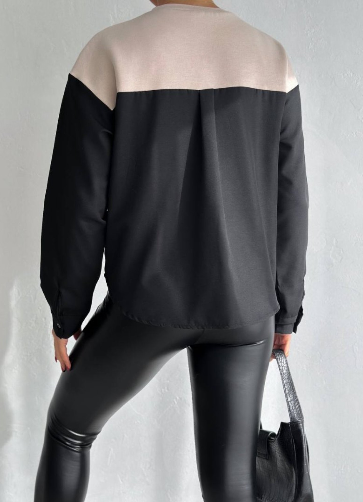 Üç İplik Poplin Garnili Sweat