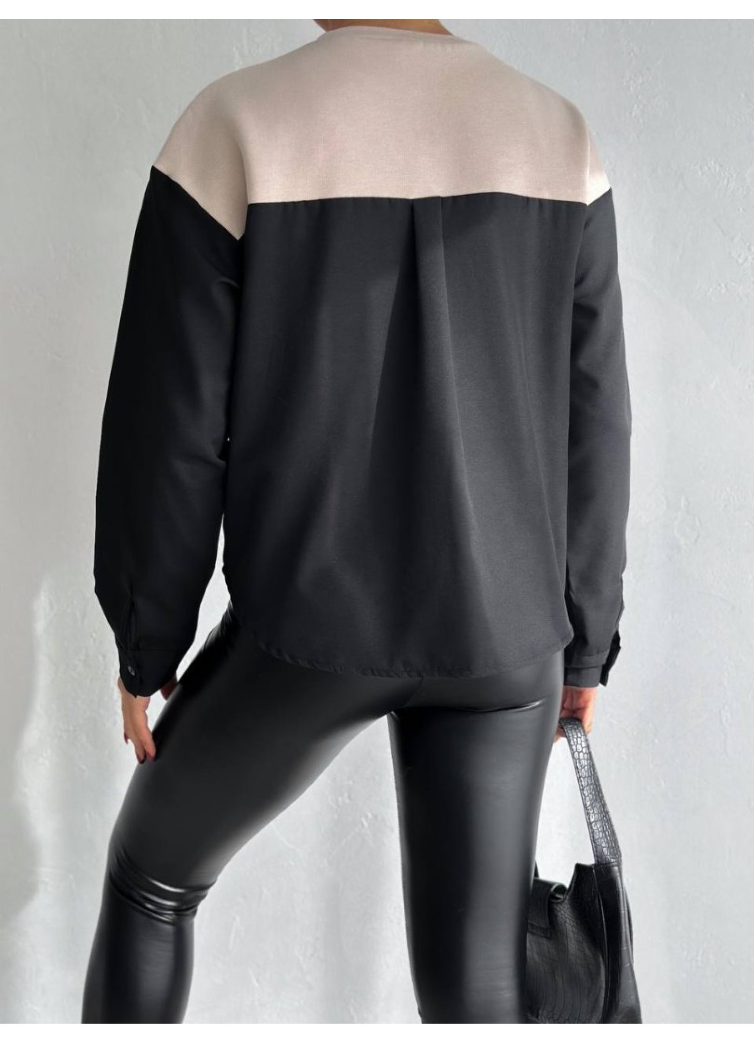 Üç İplik Poplin Garnili Sweat