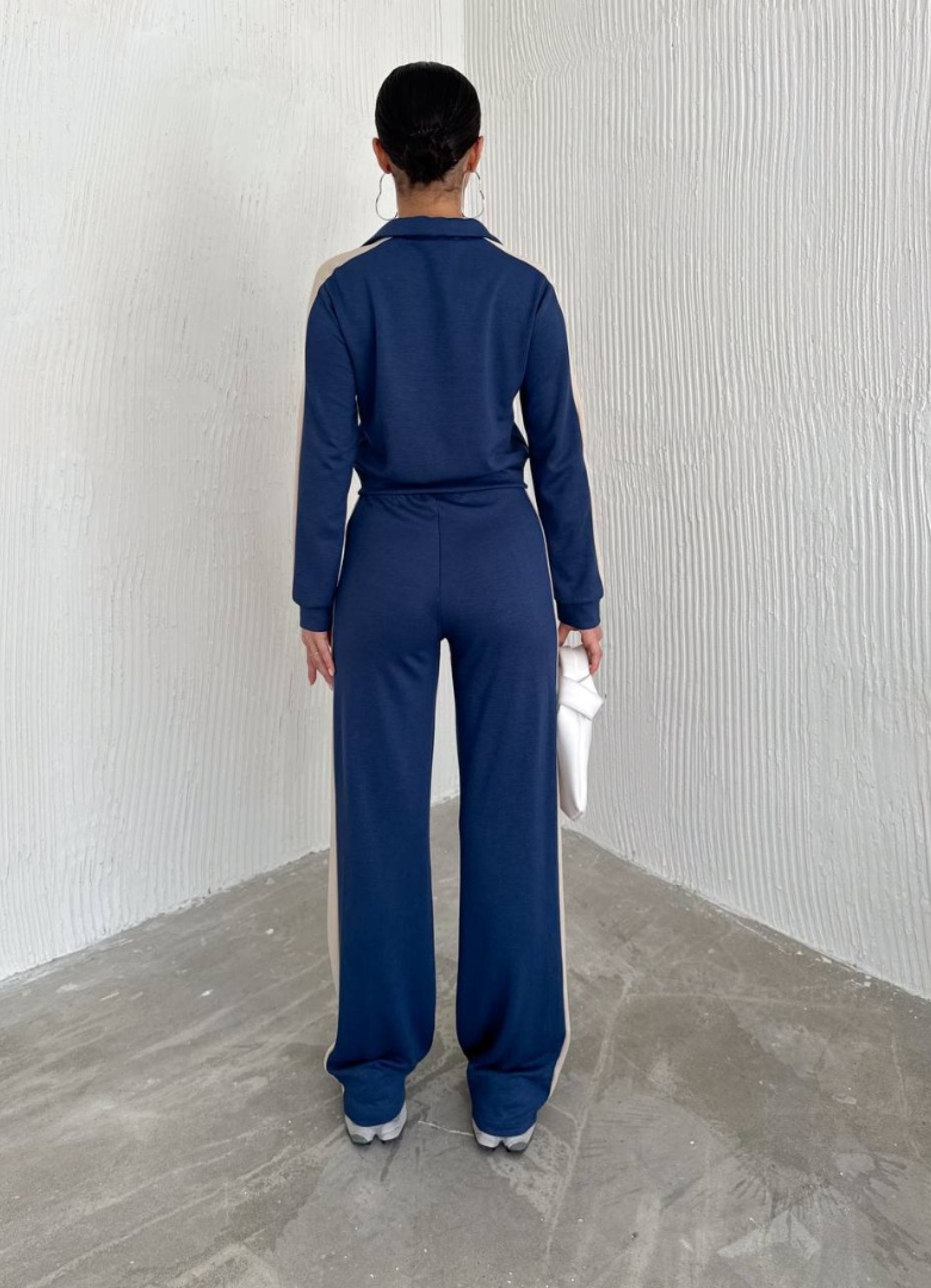 Oysho Garnili 3 İplik Eşofman Takımı Lacivert